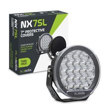 Noxsolis 7-Inch Clear and Blackout Protective Covers for NX720 Slimline LED Driving Lights – Twin Pack