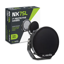Noxsolis 7-Inch Protective Covers (Clear/Blackout) for NX720 LED Driving Lights – Twin Pack