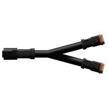 Noxsolis NX227 1.3 metre DT Splitter Cable with Deutsch 2-pin connectors (1 female to 2 male), for off-road, marine, and multi-light wiring setups
