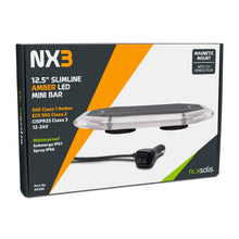 NX388 - 12.5" LED Slimline Mini Bar with magnetic mount & 12V vehicle plug
